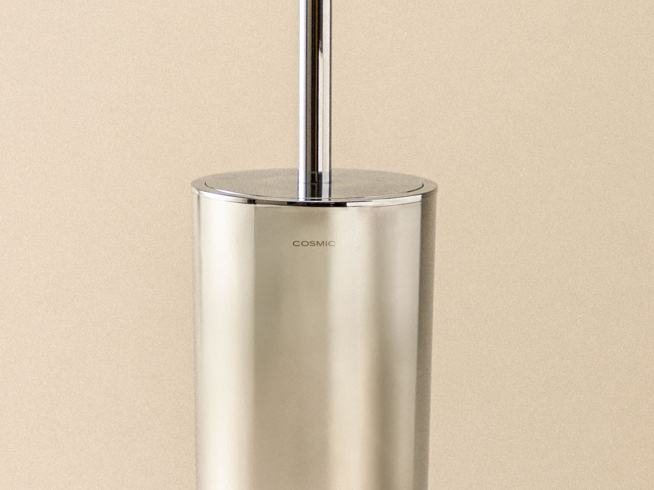 Porta Scopino a Terra/Muro Essentials | Accessorio Bagno in Acciaio Inox