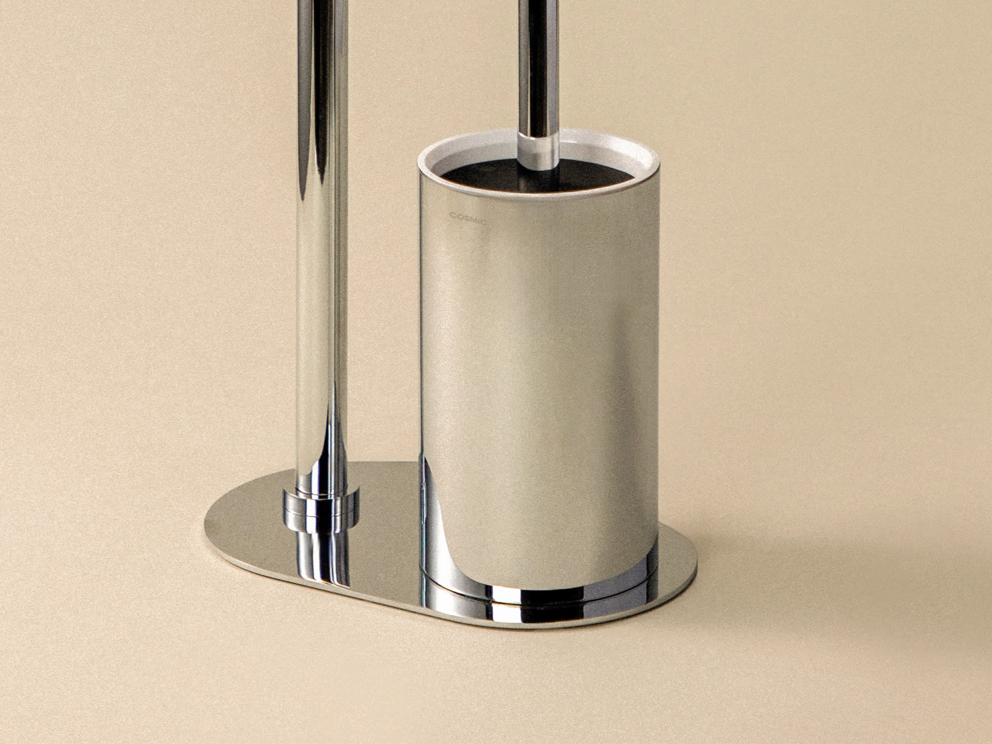 Piantana Portarotolo e Scopino Architect S+ Cosmic | Accessori Bagno Inox